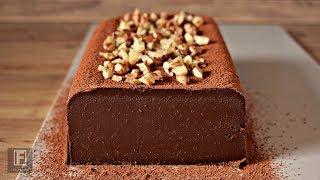 Only 3 Ingredient Chocolate Terrine Recipe  Eggless  NoBake  No Gelatin  Chocolate Dessert [upl. by Alahcim]