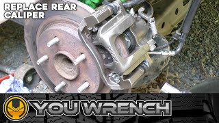 How to Replace Rear Caliper  Dodge Grand Caravan amp Many Other DodgeChrysler models [upl. by Skelly]