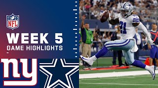 Giants vs Cowboys Week 5 Highlights  NFL 2021 [upl. by Lamphere]