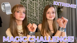 EXTREME Magic Challenge Part 3 DUCT TAPE String etc [upl. by Frager281]