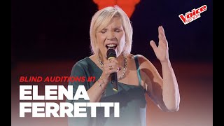 Elena Ferretti quotTi sentoquot  Blind Auditions 1  The Voice Senior [upl. by Lotty]