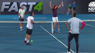 KyrgiosHewitt v ZverevDimitrov match highlights FAST4  Sydney International 2018 [upl. by Lean]