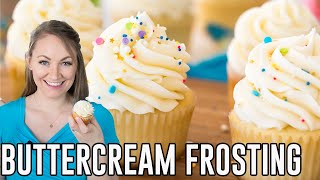 How to Make Vanilla Buttercream Frosting [upl. by Nnylecoj]