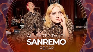 Sanremo 2022 Italy  All Participants  RECAP [upl. by Franchot]