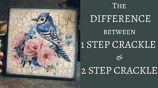 1 amp 2 STEP CRACKLE EXPLAINED  DECOUPAGE FOR BEGINNERS [upl. by Rexana]