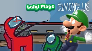 Luigi Plays AMONG USSS [upl. by Nanahs]