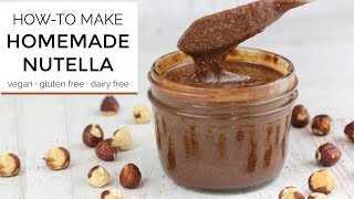 How To Make Homemade Nutella  DIY RECIPE [upl. by Ladnyk91]