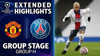 Manchester United vs Paris SaintGermain Extended Highlights  UCL on CBS Sports [upl. by Efrem]