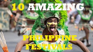 10 AMAZING PHILIPPINE FESTIVALS [upl. by Sined257]