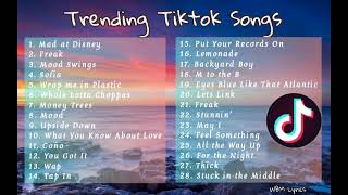 Tiktok Hits  Trending Tiktok Songs  WBM Lyrics [upl. by Docia]