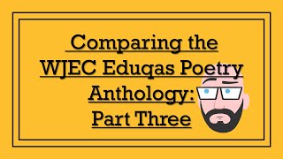 Comparing the WJEC Eduqas Poetry Anthology Part Three  To Autumn to The Prelude [upl. by Caprice228]