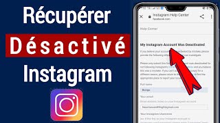 Comment récupérer Désactiver le compte Instagram 2021  Récupérer désactiver le compte Instagram [upl. by Moskow]