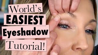 Makeup 101 for MATURE Beginners  Worlds EASIEST Eyeshadow Tutorial [upl. by Louanna]