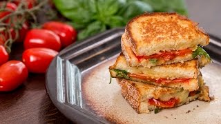 Roasted Tomato Grilled Cheese Sandwich Recipe [upl. by Aynom]