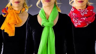 28 SIMPLE WAYS TO TIE A SCARF [upl. by Hambley]