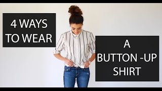 4 Ways to Wear or Tie A Button Up Shirt [upl. by Hsitirb]