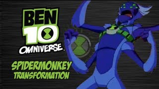 Ben 10 Omniverse Spidermonkey Transformation [upl. by Ayocal]