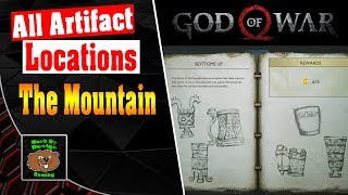 God of War  All Artifact Locations for The Mountain  Bottoms Up [upl. by Ahsykal]