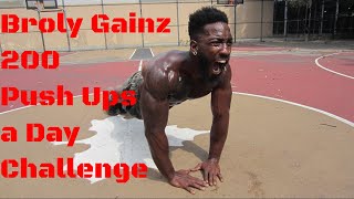 200 PUSH UPS A DAY FOR 30 DAYS CHALLENGE Diamond Push Ups Broly Gainz  Thats Good Money [upl. by Leerzej]