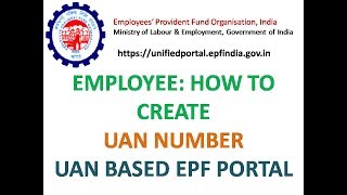 EMPLOYEE HOW TO CREATE UAN GET ESTABLISHMENT CODE REGISTER UAN [upl. by Eeladnerb]