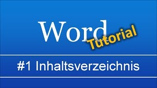 Abschlussarbeit in Word 1 automatisches Inhaltsverzeichnis [upl. by Aretse]