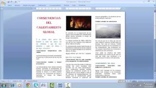 ¿COMO CREAR UN TRIPTICO EN WORD [upl. by Thorvald]