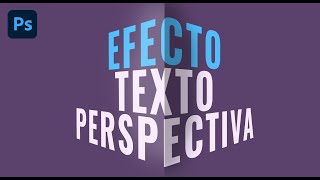 Tutorial EFECTO TEXTO en PERSPECTIVA con Adobe PHOTOSHOP [upl. by Innoc823]