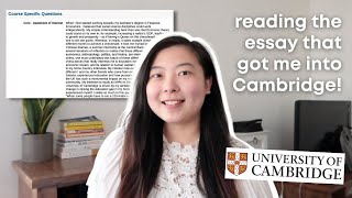 My Cambridge MPhil Masters Personal Statement  TIPS  Ep3 Oxbridge Application Series [upl. by Pilloff788]