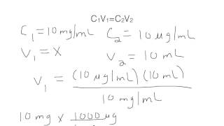 How to Use the Dilution Equation [upl. by Gare]