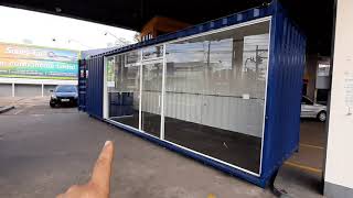 Conveniencia em container maritimo com 20m2  Azul Containers [upl. by Garson377]