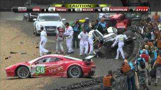 AUSmotive Allan McNish crash Le Mans 2011 HD [upl. by Ruy]