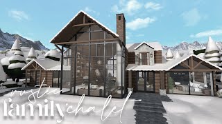 Bloxburg  Rustic Family Chalet  House Build [upl. by Radie]