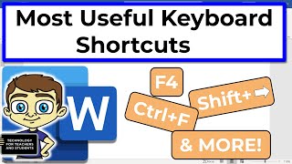 Most Useful Microsoft Word Keyboard Shortcuts [upl. by Madson179]