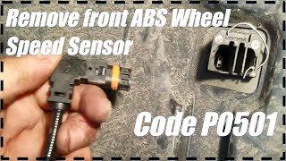 Remove Front ABS Wheel Speed Sensor Code P0501 [upl. by Dimitry]