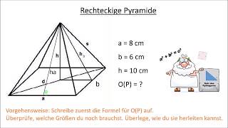 Rechteckige Pyramide Oberfläche [upl. by Marella]