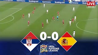 SERBIA vs SPAIN  UEFA Nations League 2425 Full Match [upl. by Englis289]