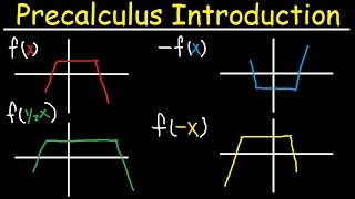 Precalculus Introduction Basic Overview Graphing Parent Functions Transformations Domain amp Range [upl. by Edita]