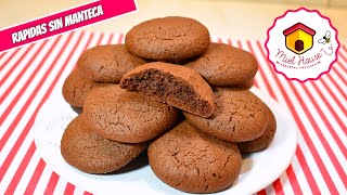 Galletas de chocolate SIN MANTECA fáciles y rapidas [upl. by Faires]