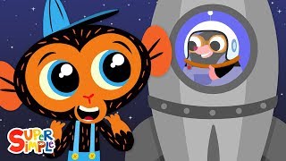 Miss Mole Blasts Off to the Moon  Rocket Ship Cartoon For Kids [upl. by Hoban]