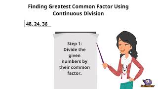 Finding Greatest Common Factor GCF Using Continuous Division [upl. by Sachiko]