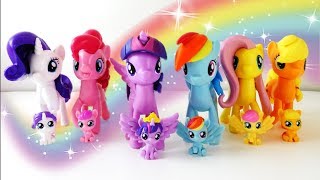 Meet the Mane 6 and My Baby Mane 6 My Little Pony Collection [upl. by Lubet]