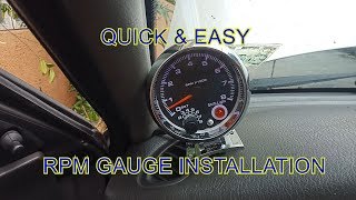 RPM GAUGE INSTALLATION TUTORIAL [upl. by Kauppi]