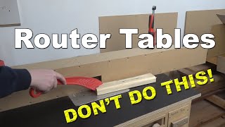 Why you DONT do this on Router Tables [upl. by Marsland]