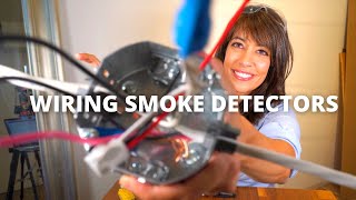 WIRING A SMOKE DETECTOR Safely For Beginners [upl. by Sum]