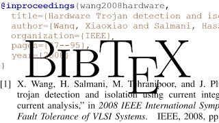 How to Generate References with LaTeX BibTeX [upl. by Hareehahs]