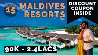 15 Budget Friendly amp Luxurious Maldives Resorts  Maldives in budget  Maldives Travel Vlog amp Guide [upl. by Illah]