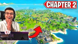 NEW Fortnite Chapter 2 Map LIVE REACTION [upl. by Nelra]