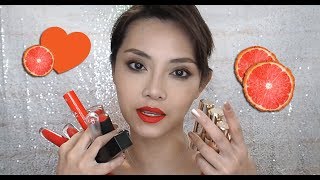 12 Favorite RedOrange Lipsticks in my Makeup Collection [upl. by Ettenajna]