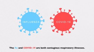 Flu and COVID19 Similarities and Differences [upl. by Josepha]