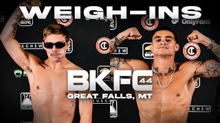 BKFC 44 WeighIns  Live [upl. by Pammie]